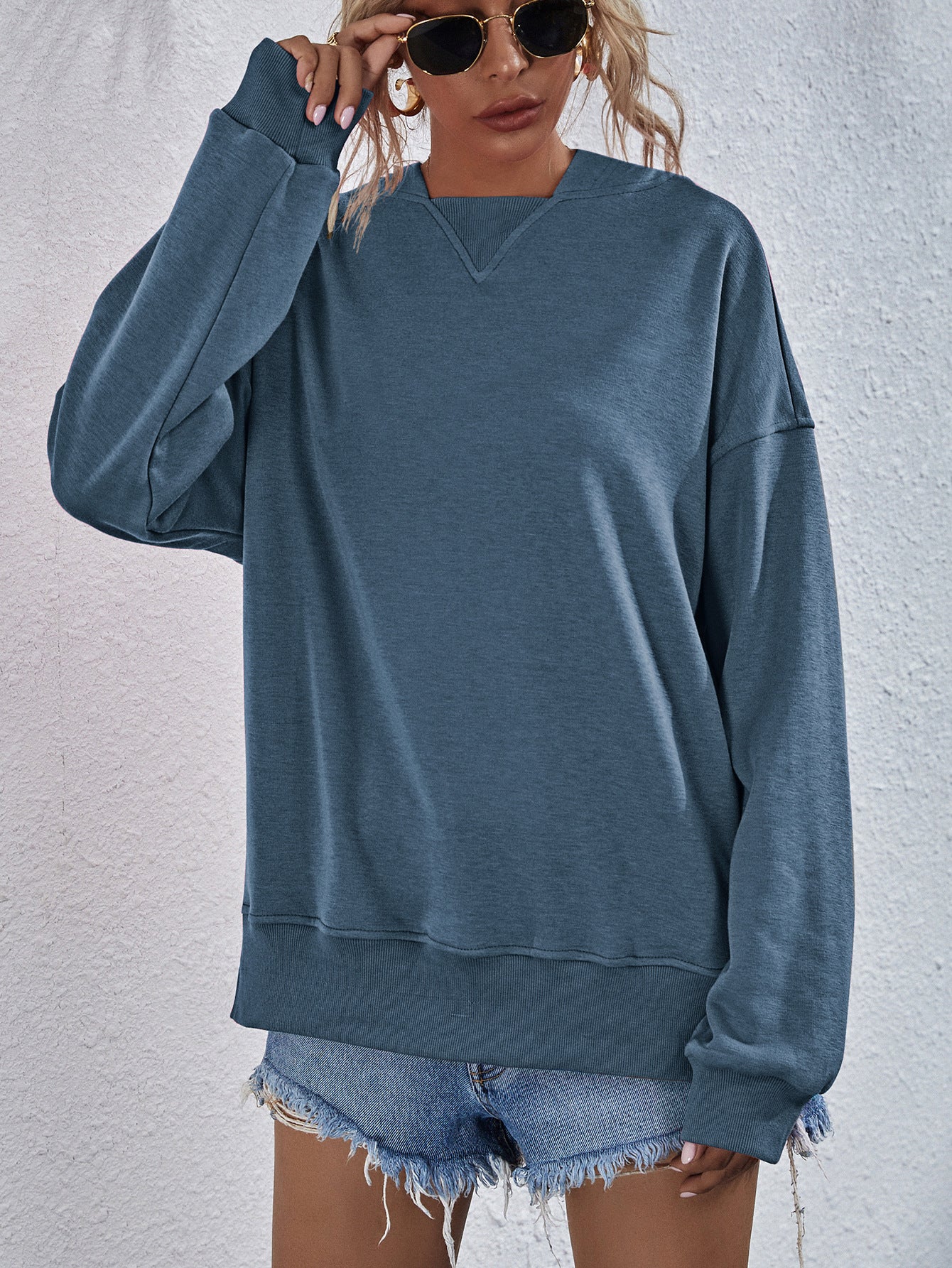 Open shoulder hoodie hotsell