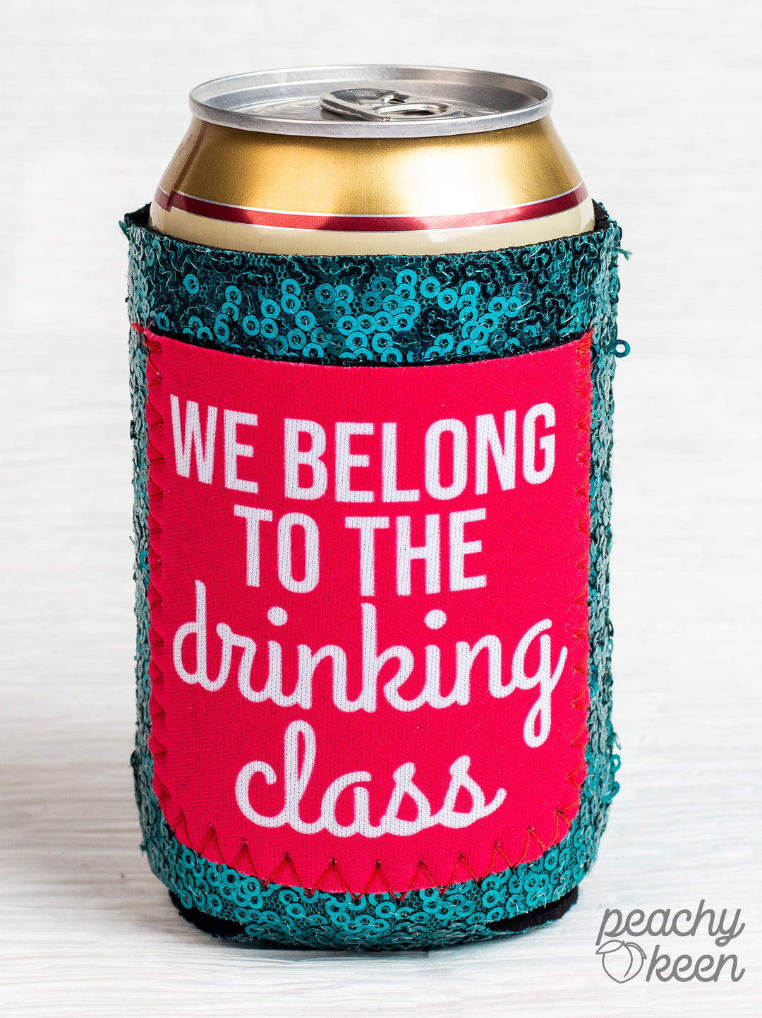 Slim Sequin Drinking Class Coozie