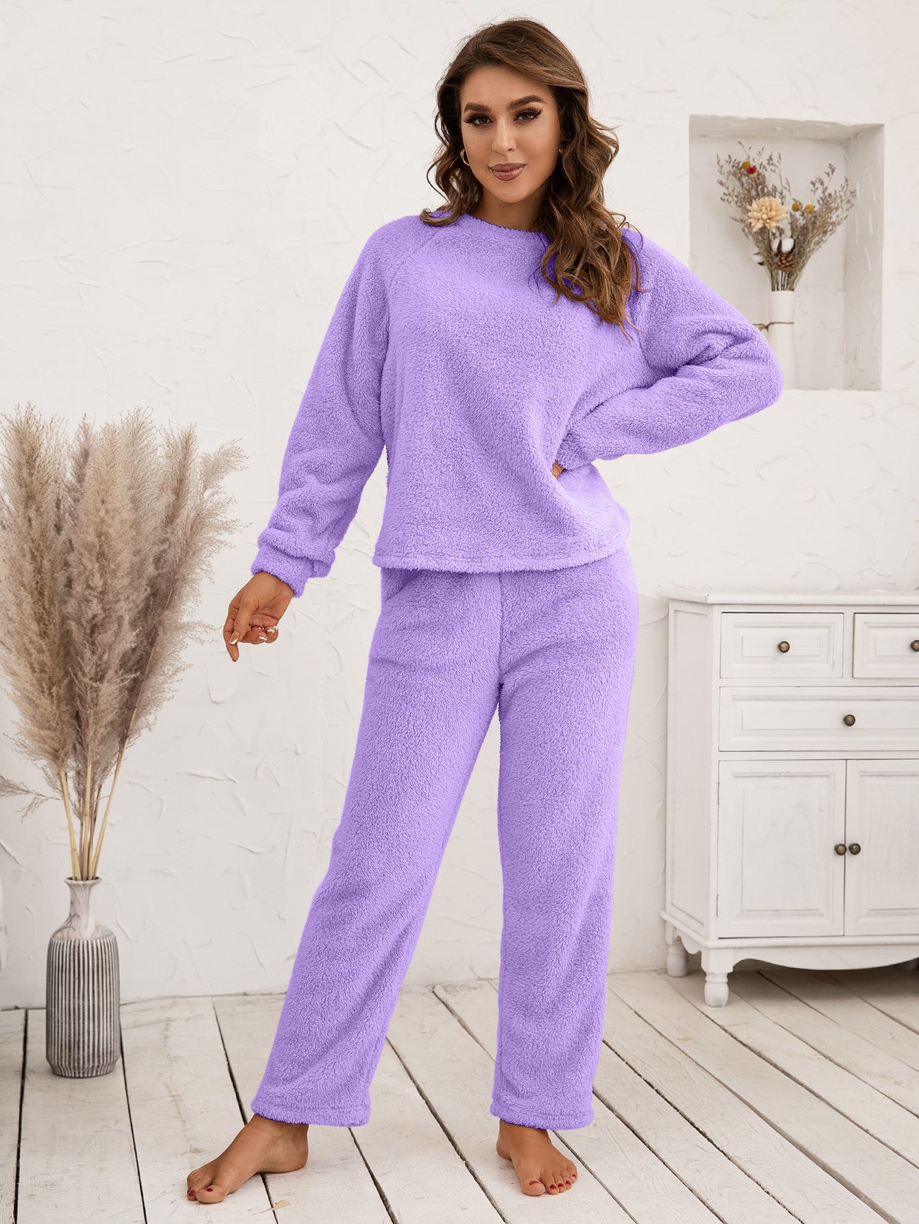 Teddy fleece best sale lounge set