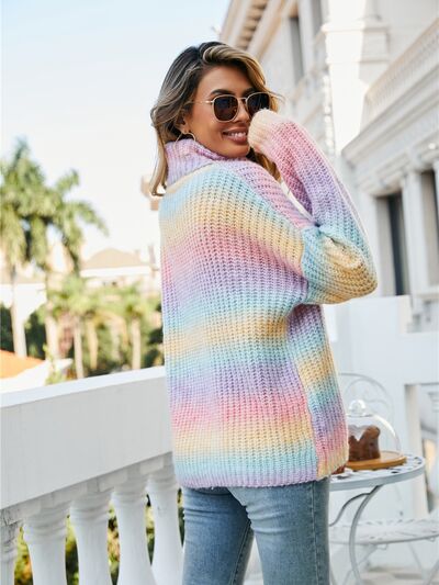 Spring Vibes Turtleneck Sweater