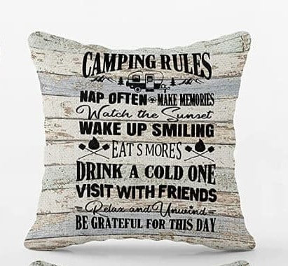 Camp Throw Pillows
