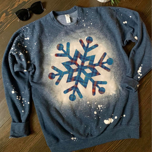 Plaid Snowflake pullover