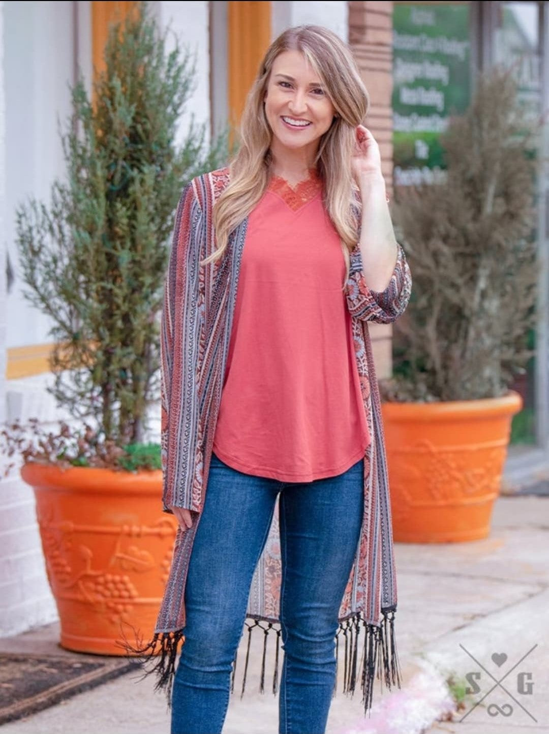 Tangled in Terra Cotta Kimono