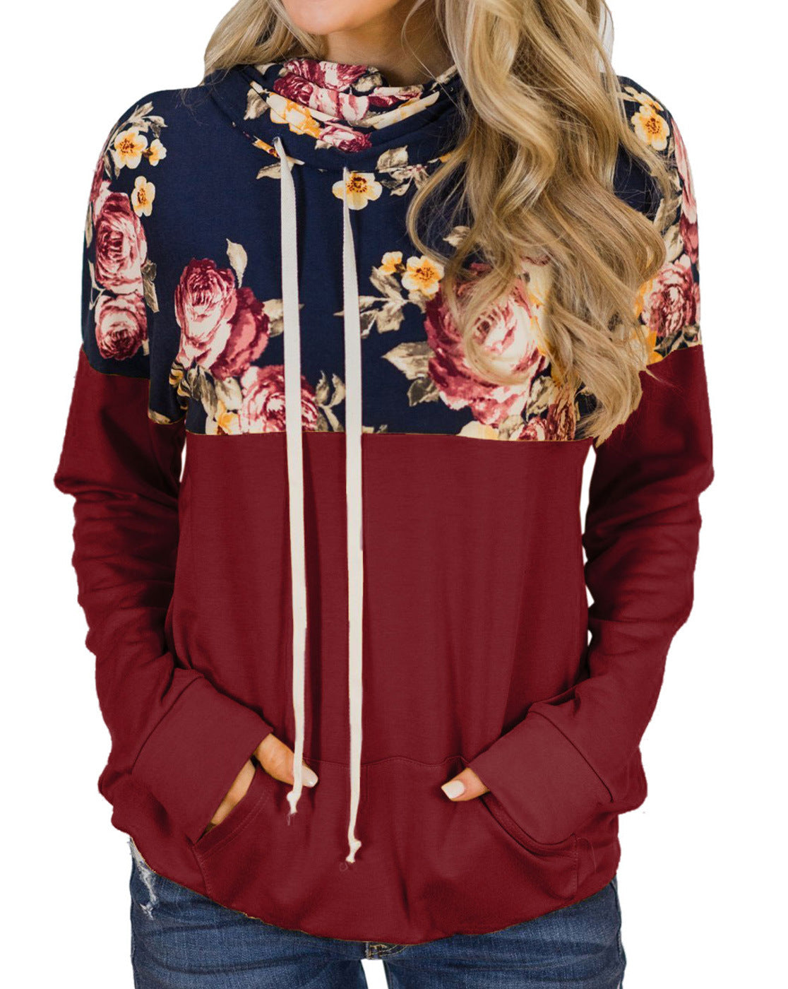 FALL in love floral pullover